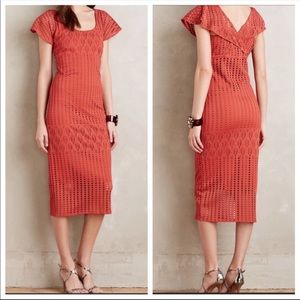Anthropologie HD in Paris Eyelet Midi Dress